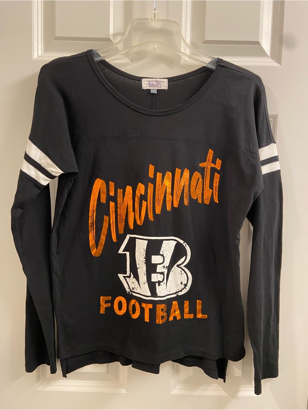 Cincinnati Bengals NFL Touch by Alyssa Milano Women's Long Sleeve Shirt Black S